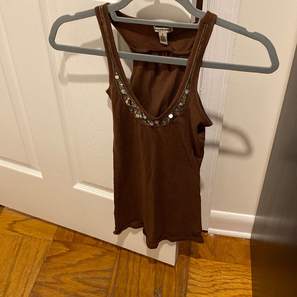A&F top Brown Size S